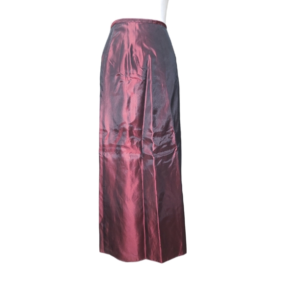 LOFT Dresses & Skirts - ANN TAYLOR LOFT SKIRT WOMENS 2 PETITE LINED RED BLACK MAXI NEW